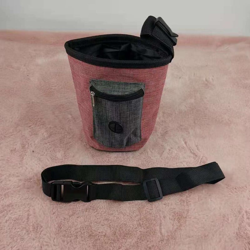 Nešiojamas šunų skanėstų krepšys Lauko šunų skanėstų maišelis dresavimui Didelės talpos naminių gyvūnėlių dresuotojo juosmens krepšys šunų reikmenys