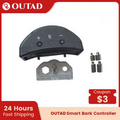 OUTAD lengvas šunų antkaklis nuo lojimo ultragarsinis įkraunamas antkaklis vandeniui atsparus vibracijai šunų lojimo kontrolės žievė ABS