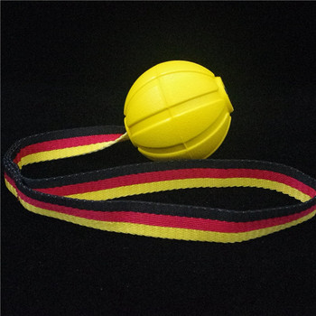 Παιχνίδι με μπάλα για κατοικίδια με σχοινί Διαδραστικά παιχνίδια σκύλων Εκπαίδευση σκύλων κατοικίδιων ζώων Chew Toys Καθαρισμός δοντιών άφθαρτος συμπαγής πυρήνας EVA ελαστική μπάλα