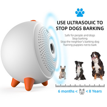 Συσκευή κατά του γαβγίσματος κατοικίδιων ζώων Ultrasonic Dog Stop Bark Control Dog Training Αδιάβροχο επαναφορτιζόμενο αποτρεπτικό κατά του γαβγίσματος