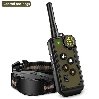 Ogrlica za dresuru pasa za kućne ljubimce, električni daljinski upravljač, ogrlica protiv lajanja, zvučna vibracija, punjiva, vodootporna, prikladna za sve pse
