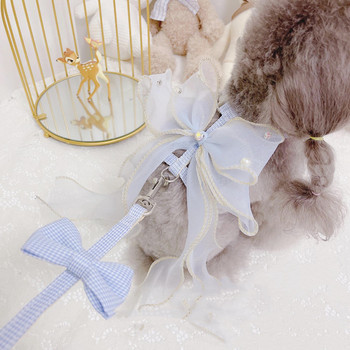 Pets To Walk The Cat Rope Fairy Gauze Bow Cat Strath στήθος για να αποτρέψει το σπάσιμο από το σχοινί έλξης της γάτας και του σκύλου