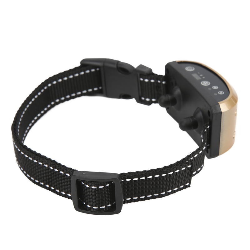 Επαναφορτιζόμενο κολάρο γαβγίσματος σκύλου Ρυθμιζόμενο αυτόματο κλείδωμα Έξυπνη αναγνώριση αδιάβροχο προειδοποιητικό εργαλείο εκπαίδευσης κατοικίδιων