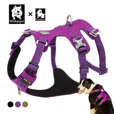 Vízálló hám Kutya Truelove Big No Pull Escape Proof Designer Kisállat Kutya Hám Mellény Nagy Kis Vadásztréning Arnes Perro
