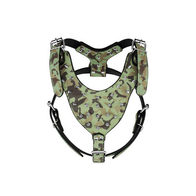 Δερμάτινο λουρί Large Dog PU Rivet Spikes Ζωγραφιά κατοικίδιων για Pitbull Big Medium Dog Rivet Halter Punk Collar