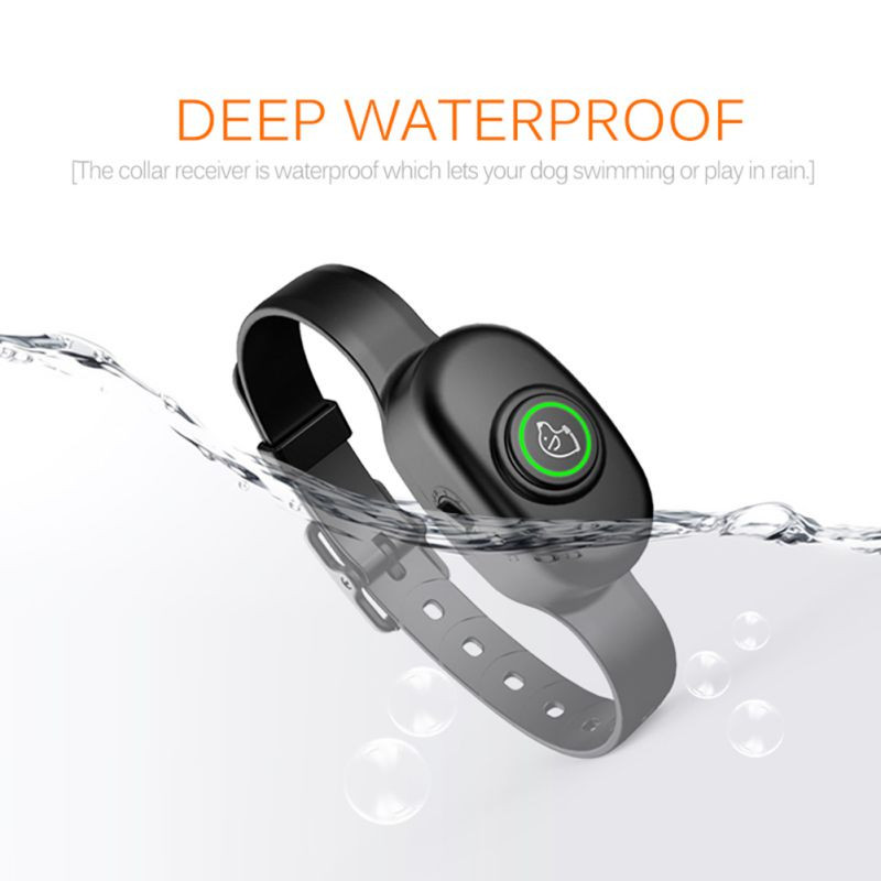 Νέα επαναφορτιζόμενα προμήθειες κατοικίδιων ζώων με επαναφορτιζόμενο σκύλο κατά του φλοιού για κολάρο Bark Terminator Stop Electric Shock*