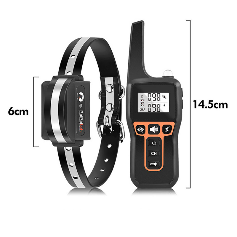 Dispozitiv de dresaj de câini cu telecomandă 1000M dispozitiv de dresaj de câini cu opritor de lătrat de control vocal