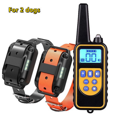 800M електрически нашийник за обучение на кучета Водоустойчиво дистанционно управление против лай нашийник за кучета Акумулаторни продукти за заглушаване на домашни любимци