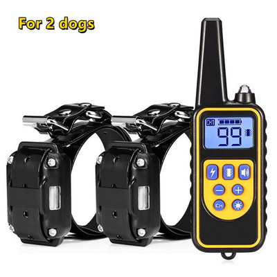 800M електрически нашийник за обучение на кучета Водоустойчиво дистанционно управление против лай нашийник за кучета Акумулаторни продукти за заглушаване на домашни любимци