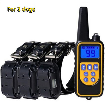 800M електрически нашийник за обучение на кучета Водоустойчиво дистанционно управление против лай нашийник за кучета Акумулаторни продукти за заглушаване на домашни любимци