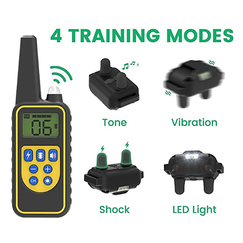 800M електрически нашийник за обучение на кучета Водоустойчиво дистанционно управление против лай нашийник за кучета Акумулаторни продукти за заглушаване на домашни любимци