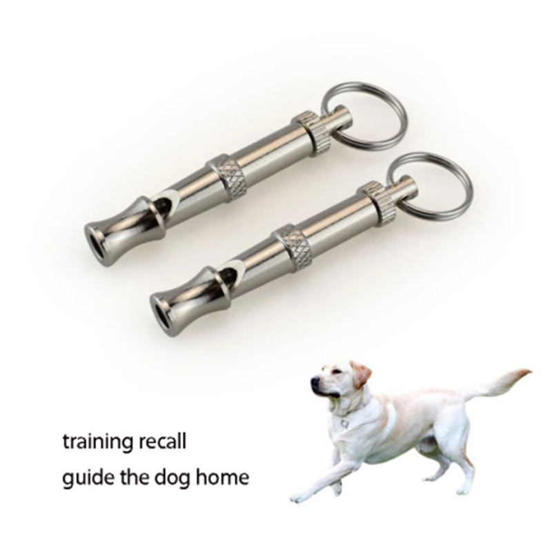 Madingas nerūdijančio plieno šuns švilpukas, skirtas sustabdyti lojimą, šunų dresavimą atgrasantis švilpukas, reguliuojamas šuniuko dresūra