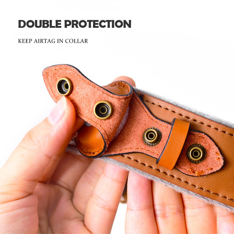Nahast koera rinnarihm kadumisvastane koera kaelarihm koerarakmed koos Airtag hoidikuga Lemmiklooma asukoha jälgija AirTag koera jalutamise tarvikud
