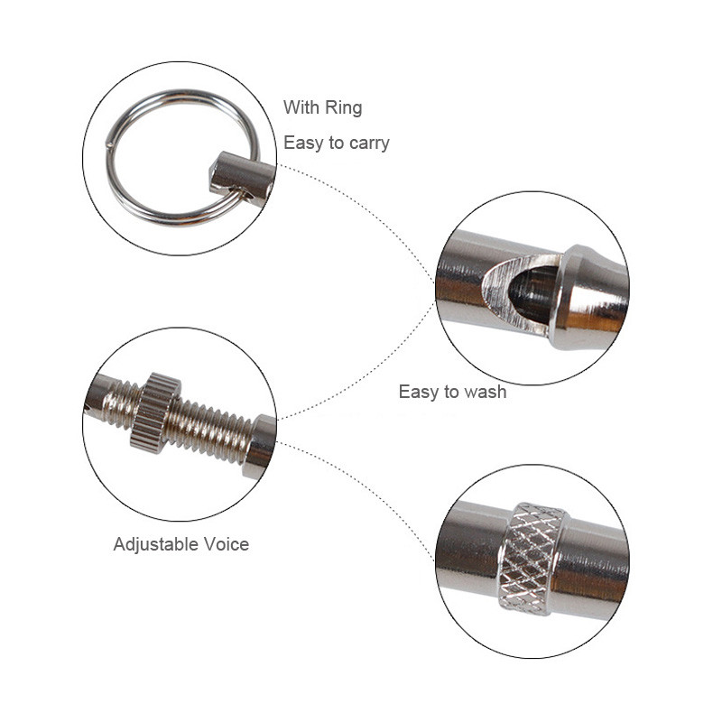 1 vnt naminių šunų švilpukas kačių šunų dresūra paklusnumas ultragarsinis viršgarsinis garso atbaidiklis, stabdantis lojimą Tylus švilpukas šunims
