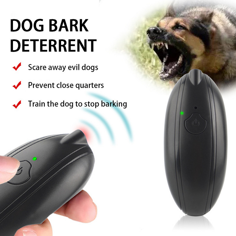Υπέρηχος Dog Repeller Dog Bark Control Device Stop Anti Barking Αποτρεπτικό Πώμα κακής συμπεριφοράς για σκύλους Επαναφορτιζόμενο USB