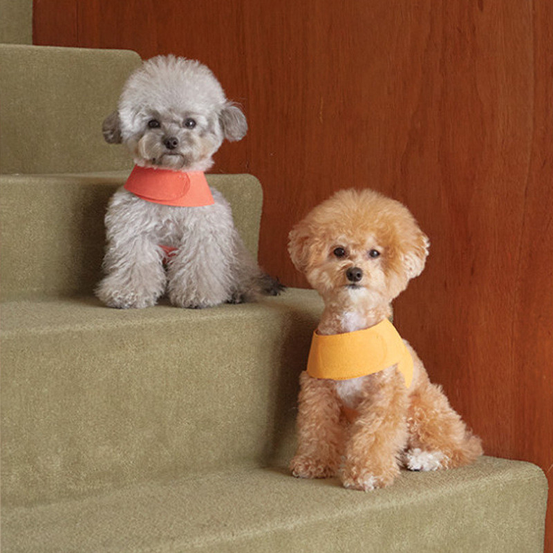 Lesă de câine pentru animale de companie, curea de piept anti rupere cu lesă de câine pisoi cățel vestă de culoare solidă pisică confortabilă guler de câine îmbrăcăminte pentru animale de companie