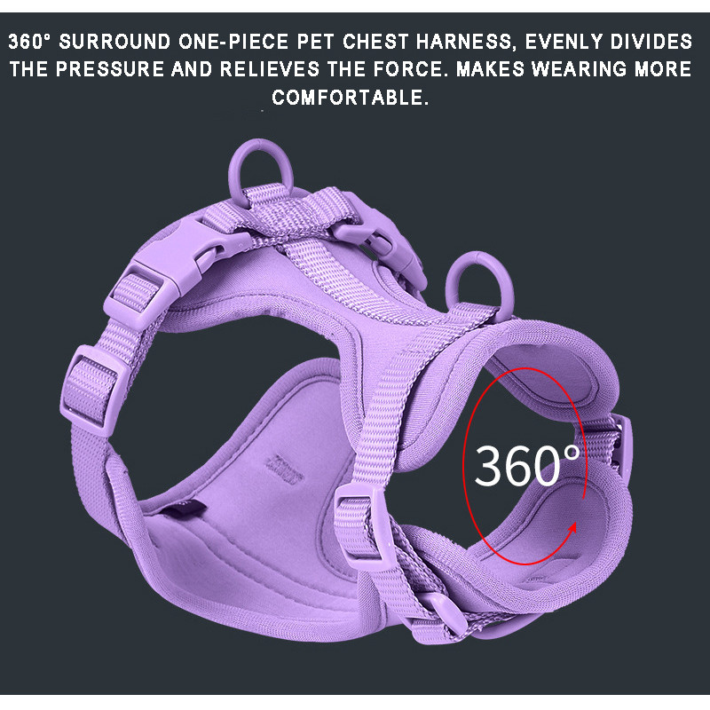 Ham PVC pentru câini cu lesă de tracțiune Set curea pentru pisici Ham cu respirație reglabilă pentru câini, cățeluși și pisici, călătorii în aer liber