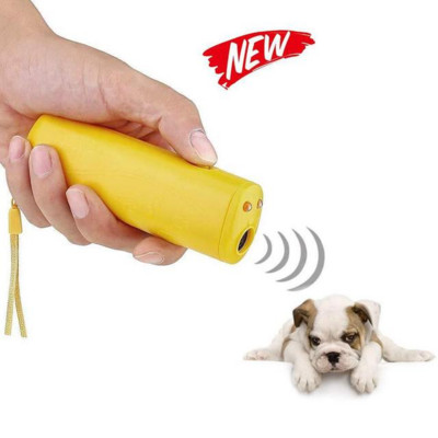3 в 1 Pet Dog Repeller Whistle Anti Barking Stop Bark Training Device Trainer LED Ultrasonic Anti Barking без батерия