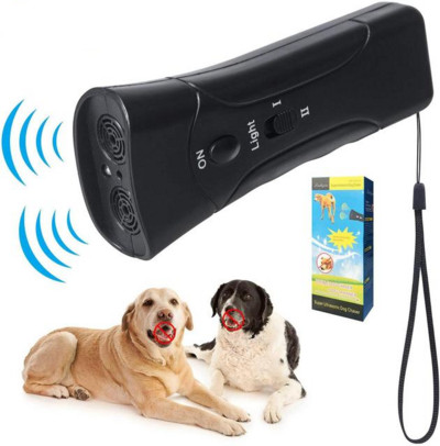 3 в 1 Pet Dog Repeller Whistle Anti Barking Stop Bark Training Device Trainer LED Ultrasonic Anti Barking без батерия