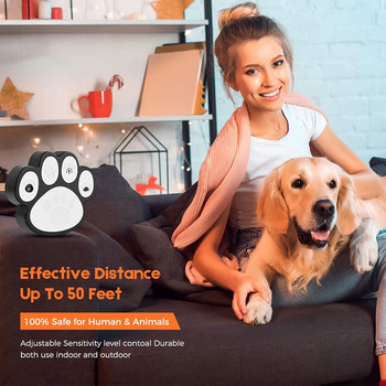 Benepaw Effective Anti Dog Barking Devices Safe Pet Bark Αποτρεπτική Εκπαίδευση Συμπεριφοράς Ρυθμιζόμενα επίπεδα υπερήχων έως 15m/50ft
