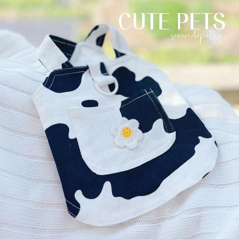 Ham pentru animale de companie, primăvară toamnă, vestă de blugi, negru, alb, piept pentru câine mic, costum de tracțiune pentru spate, haine drăguțe, fustă drăguță prințesă pentru plimbare