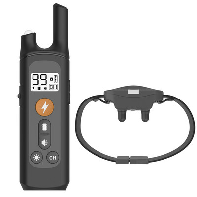 Guler de dresaj de câini de 800 m cu anti-lătrat automat Vibrații electrice zgarda de lătrat cu telecomandă Afișaj LCD reîncărcabil