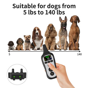 Водоустойчиво средство за предотвратяване на кучешки лай Шок Вибрационен звук 3 режима Dog Stop Barking Преносим електрически нашийник за обучение на кучета Продукти за домашни любимци