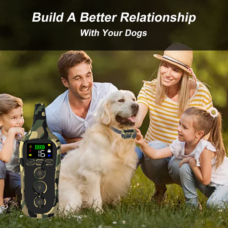 Vodootporno sredstvo za odvraćanje od psećeg laveža, šok, vibracija, zvuk 3 načina rada, pas prestaje lajati, prijenosna električna ogrlica za dresuru pasa, proizvodi za kućne ljubimce