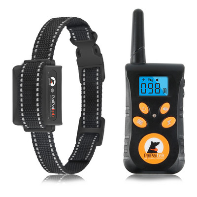 800M κολάρο εκπαίδευσης σκύλων με τηλεχειριστήριο Μαύρο αντανακλαστικό νάιλον κολάρο κολιέ σκύλου Αδιάβροχο επαναφορτιζόμενο αξεσουάρ για κατοικίδια