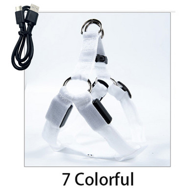 USB svjetlo za punjenje ili gumb za bateriju Treperenje Povodac za kućne ljubimce Pas nti-Lost/Izbjegavanje automobilske nesreće Perros Safe Prsni remeni Svjetleći
