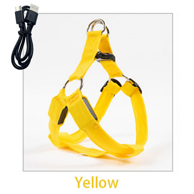 USB svjetlo za punjenje ili gumb za bateriju Treperenje Povodac za kućne ljubimce Pas nti-Lost/Izbjegavanje automobilske nesreće Perros Safe Prsni remeni Svjetleći