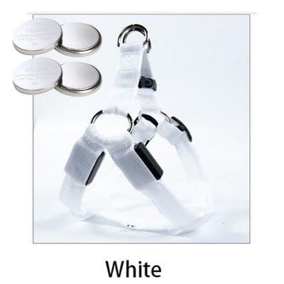 USB svjetlo za punjenje ili gumb za bateriju Treperenje Povodac za kućne ljubimce Pas nti-Lost/Izbjegavanje automobilske nesreće Perros Safe Prsni remeni Svjetleći