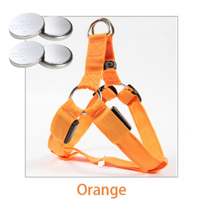 USB svjetlo za punjenje ili gumb za bateriju Treperenje Povodac za kućne ljubimce Pas nti-Lost/Izbjegavanje automobilske nesreće Perros Safe Prsni remeni Svjetleći