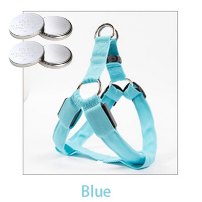 USB svjetlo za punjenje ili gumb za bateriju Treperenje Povodac za kućne ljubimce Pas nti-Lost/Izbjegavanje automobilske nesreće Perros Safe Prsni remeni Svjetleći