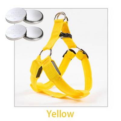 USB svjetlo za punjenje ili gumb za bateriju Treperenje Povodac za kućne ljubimce Pas nti-Lost/Izbjegavanje automobilske nesreće Perros Safe Prsni remeni Svjetleći