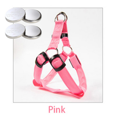 USB svjetlo za punjenje ili gumb za bateriju Treperenje Povodac za kućne ljubimce Pas nti-Lost/Izbjegavanje automobilske nesreće Perros Safe Prsni remeni Svjetleći