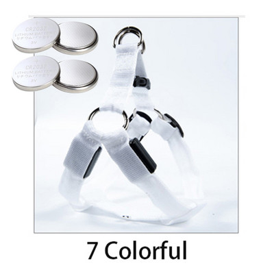 USB svjetlo za punjenje ili gumb za bateriju Treperenje Povodac za kućne ljubimce Pas nti-Lost/Izbjegavanje automobilske nesreće Perros Safe Prsni remeni Svjetleći