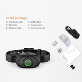 2020 nou câine de companie reîncărcabil anti-latrat zgarda de dresaj cu ultrasunete tren de control rezistent la apă oprirea lătratului câine rezistent la apă