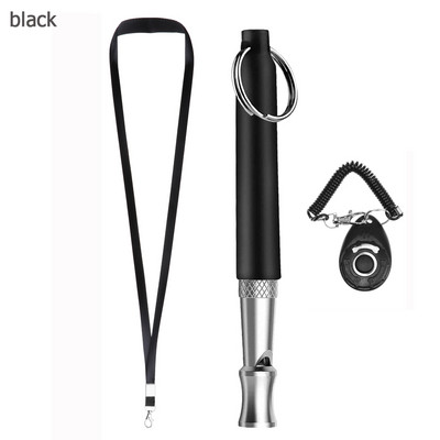 Kit de fluier pentru câini cu ultrasunete silențios Stop lătrat Fluier de dresaj pentru câini cu pas reglabil cu cureaua și accesorii pentru animale de companie