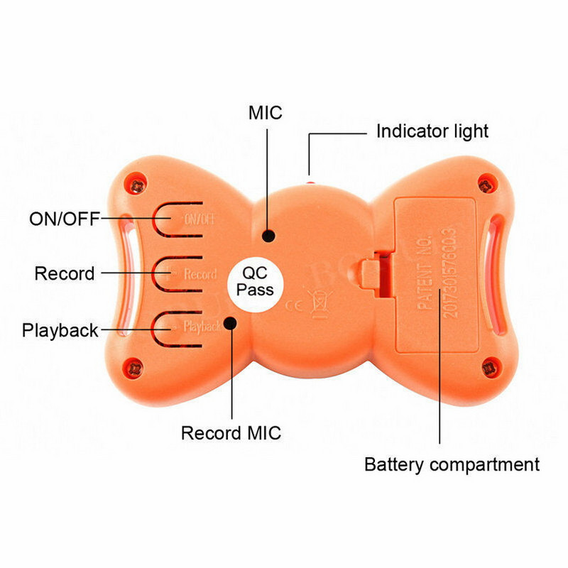 Automaatne hääl haukumisvastane kaelarihm koera mänguasi vibratsioon lemmiklooma treenimine mänguasjadega 100G2280