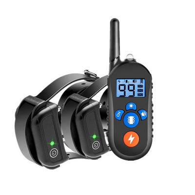 800 m veekindel lemmikloomakoerte treeningkaelarihm, laetav elektrišoki LCD-ekraan väikestele suurtele koertele