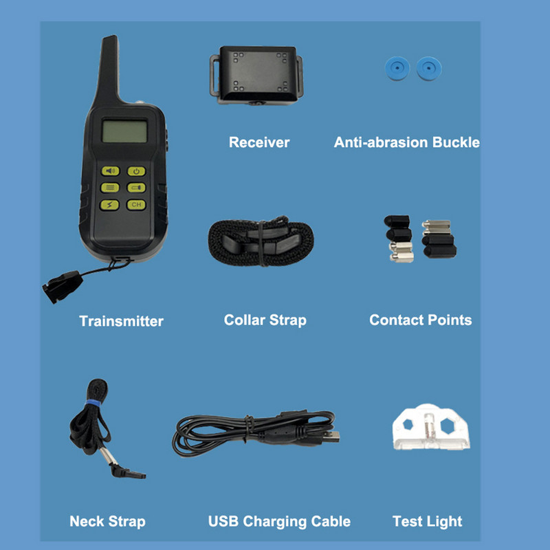 Zgarda electronica pentru animale de companie Two In One T720 pentru controlul latratului pentru caini Guler de dresaj pentru caini cu telecomanda