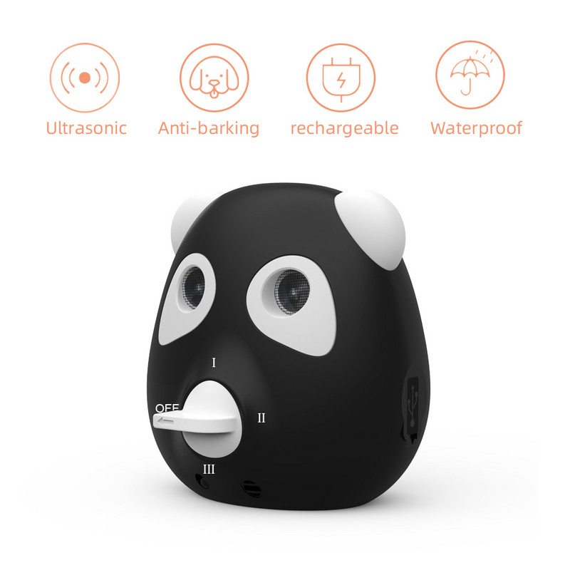 Opritor cu ultrasunete împotriva lătratului de câine Dispozitiv anti lătrat la distanță de 33 ft Dispozitiv de control al lătratului de câine pentru interior și exterior