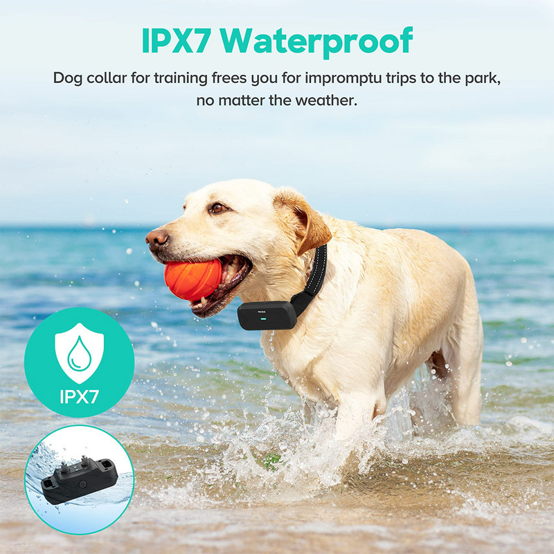 Elektriline koerte treenimisrihm LCD-ekraan, vibratsioonivastane haukumisvastane laetav veekindel koera haukumisvastane seade
