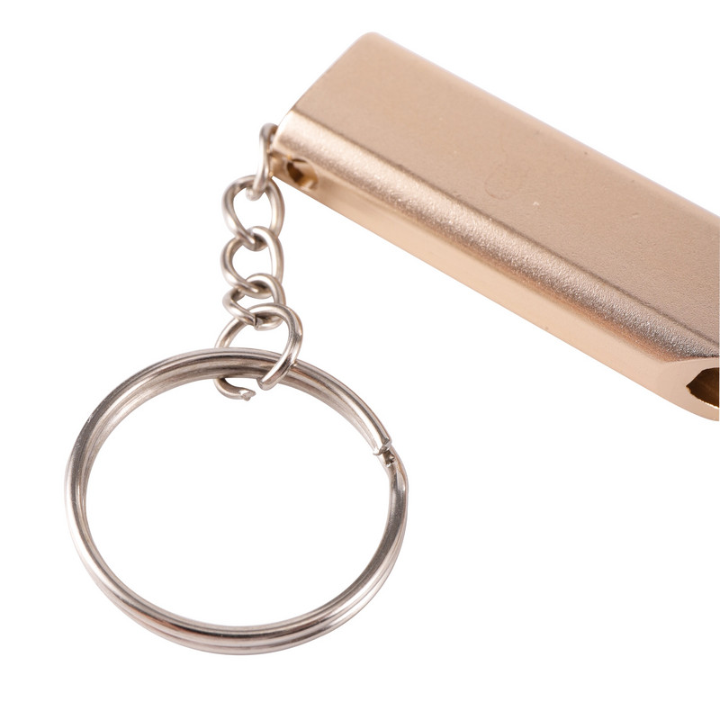 Свирка за обучение на домашни кучета, котки, птици, двутръбна свирка за оцеляване, преносима алуминиева свирка за безопасност, свирка за къмпинг на открито, туризъм