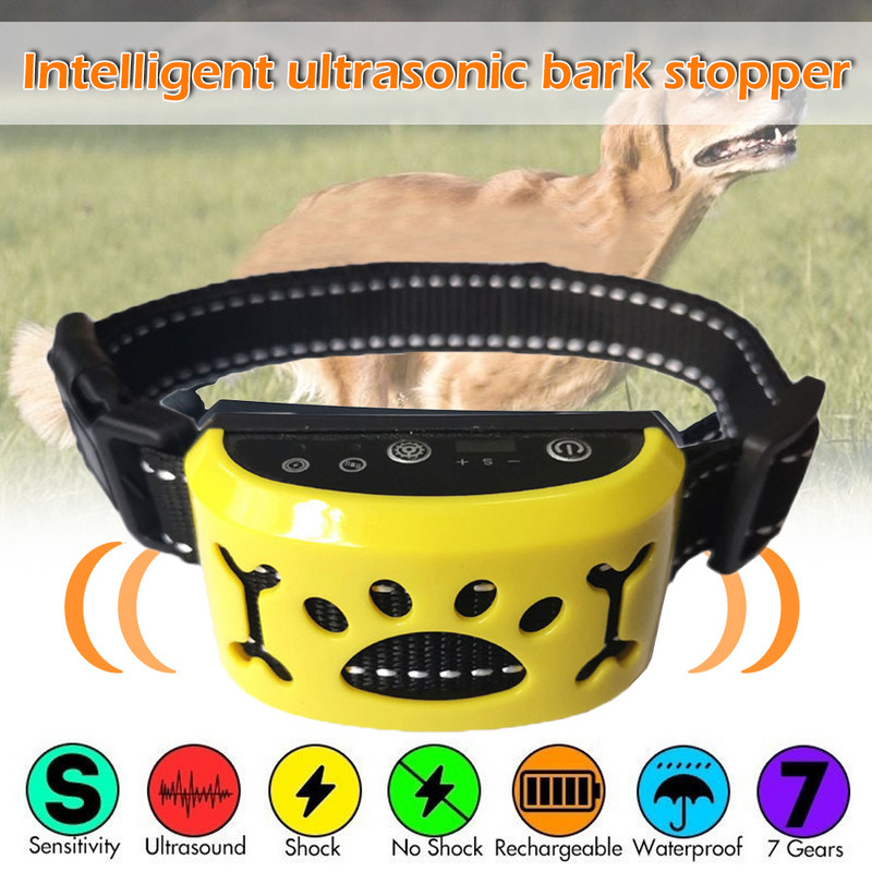 Koerte haukumisvastane kaelarihm, haukumiseta kaugjuhtimispult, elektriline tõkestus, vibratsioon, haukumise vastane kaelarihm, koerte koolitustarbed