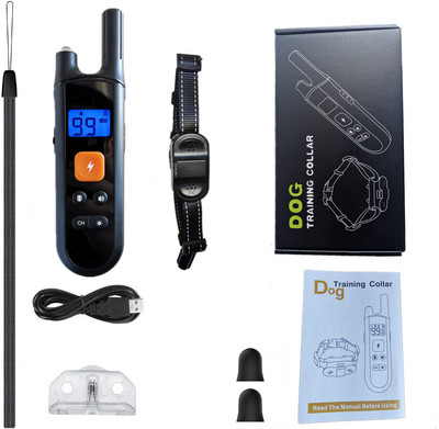 Εκπαιδευτής σκύλων Νέο ιδιωτικό μοντέλο τηλεχειριστήριο αυτόματο αναστολέα γαβγίσματος Φόρτιση αδιάβροχο γάβγισμα κολάρου ηλεκτροπληξίας 800 μέτρων