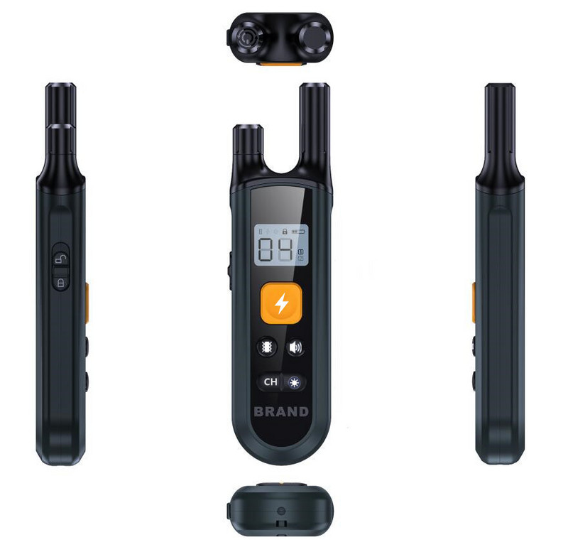 Εκπαιδευτής σκύλων Νέο ιδιωτικό μοντέλο τηλεχειριστήριο αυτόματο αναστολέα γαβγίσματος Φόρτιση αδιάβροχο γάβγισμα κολάρου ηλεκτροπληξίας 800 μέτρων