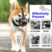 Podesiva prozračna mrežasta njuška za kućne ljubimce, meka silikonska navlaka protiv žvakanja i lajanja, oprema za kućne ljubimce