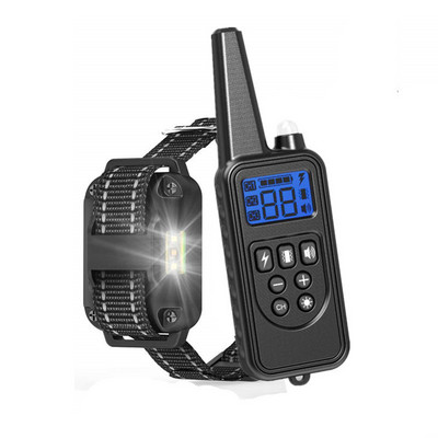 Κολάρο εκπαίδευσης σκύλων κατοικίδιων ζώων Αδιάβροχο ηλεκτρονικό κολάρο σκυλιών για μικρά μεσαία και μεγάλα σκυλιά με φως LED 3 τρόπων εκπαίδευσης